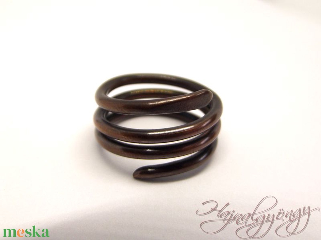 Spirál gyűrű - ékszer - gyűrű - fonódó gyűrű - Meska.hu