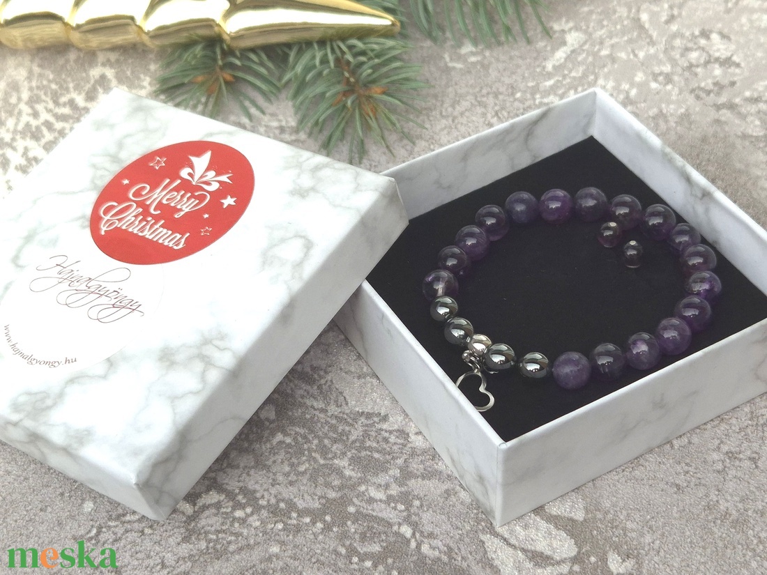 Ametiszt ásvány ékszerszett - ékszer - ékszerszett - Meska.hu