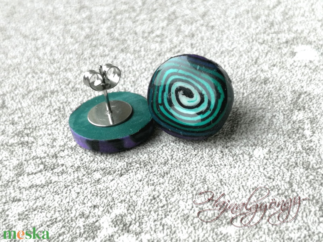 PILLANGÓSZÁRNY fülbevaló - ékszer - fülbevaló - pötty fülbevaló - Meska.hu