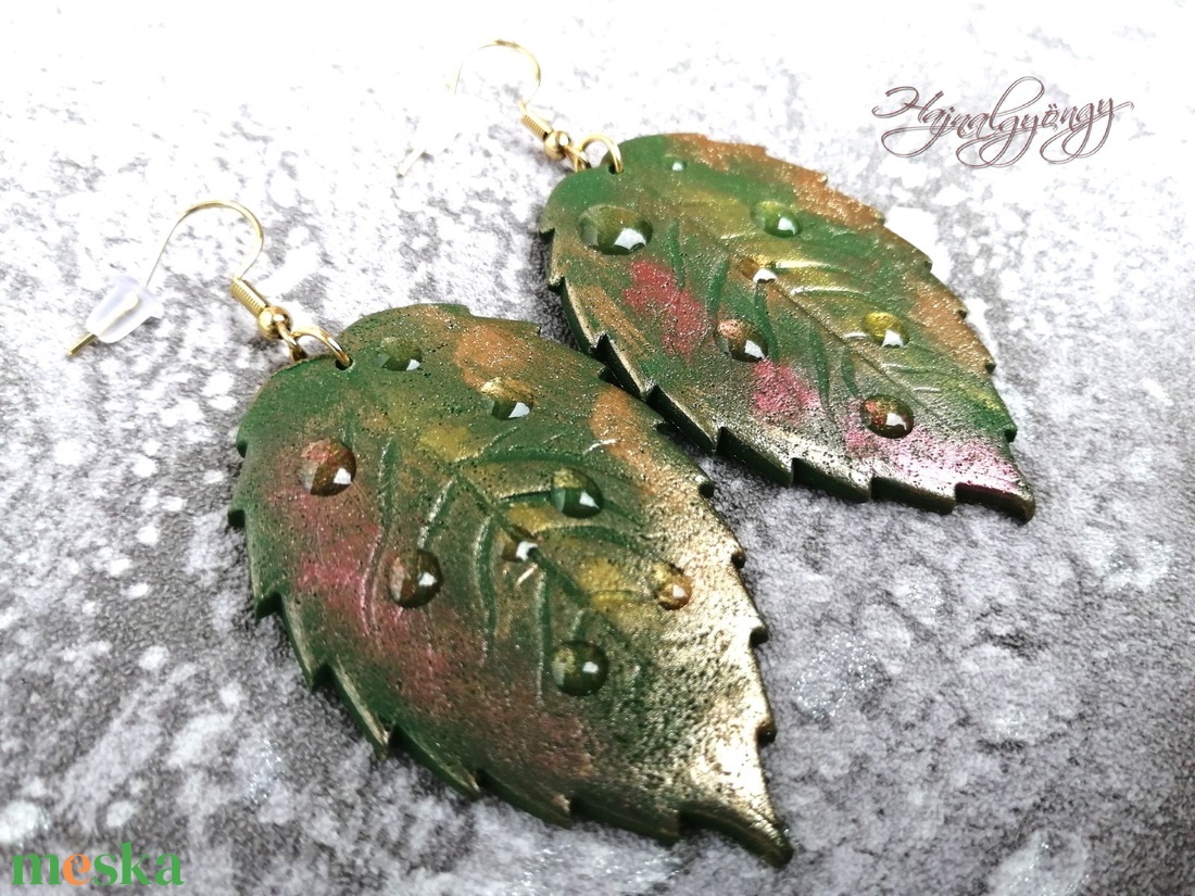 HARMATCSEPP fülbevaló - ékszer - fülbevaló - lógó fülbevaló - Meska.hu