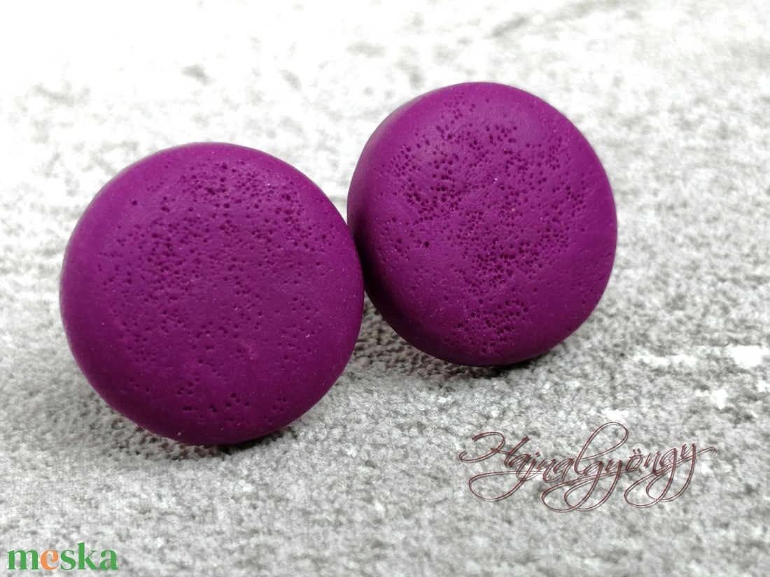 PADLIZSÁN nagy fülbevaló - ékszer - fülbevaló - pötty fülbevaló - Meska.hu