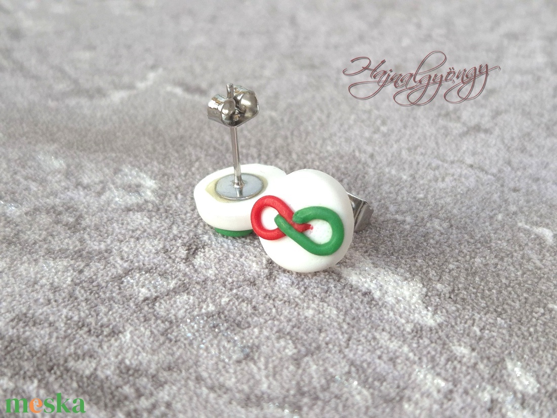 TISZA fülbevaló  - ékszer - fülbevaló - pötty fülbevaló - Meska.hu