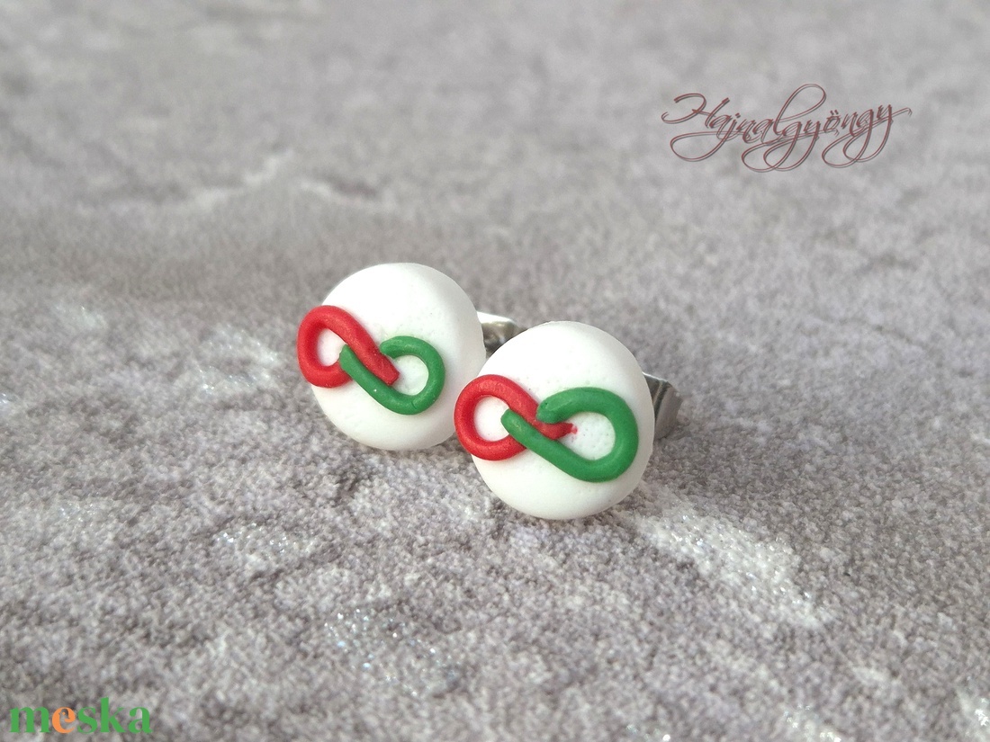 TISZA fülbevaló  - ékszer - fülbevaló - pötty fülbevaló - Meska.hu