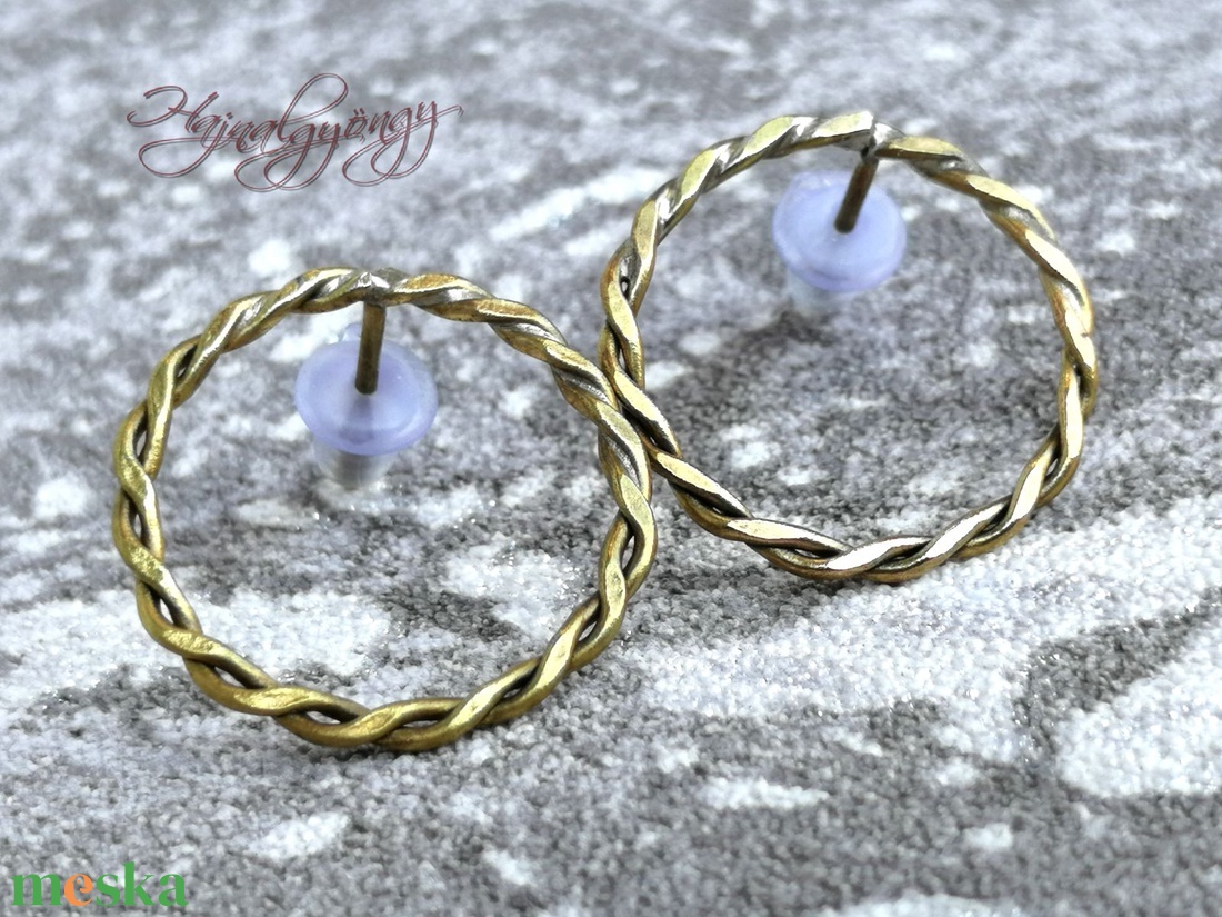 CSAVART KÖR fülbevaló - ékszer - fülbevaló - karika fülbevaló - Meska.hu