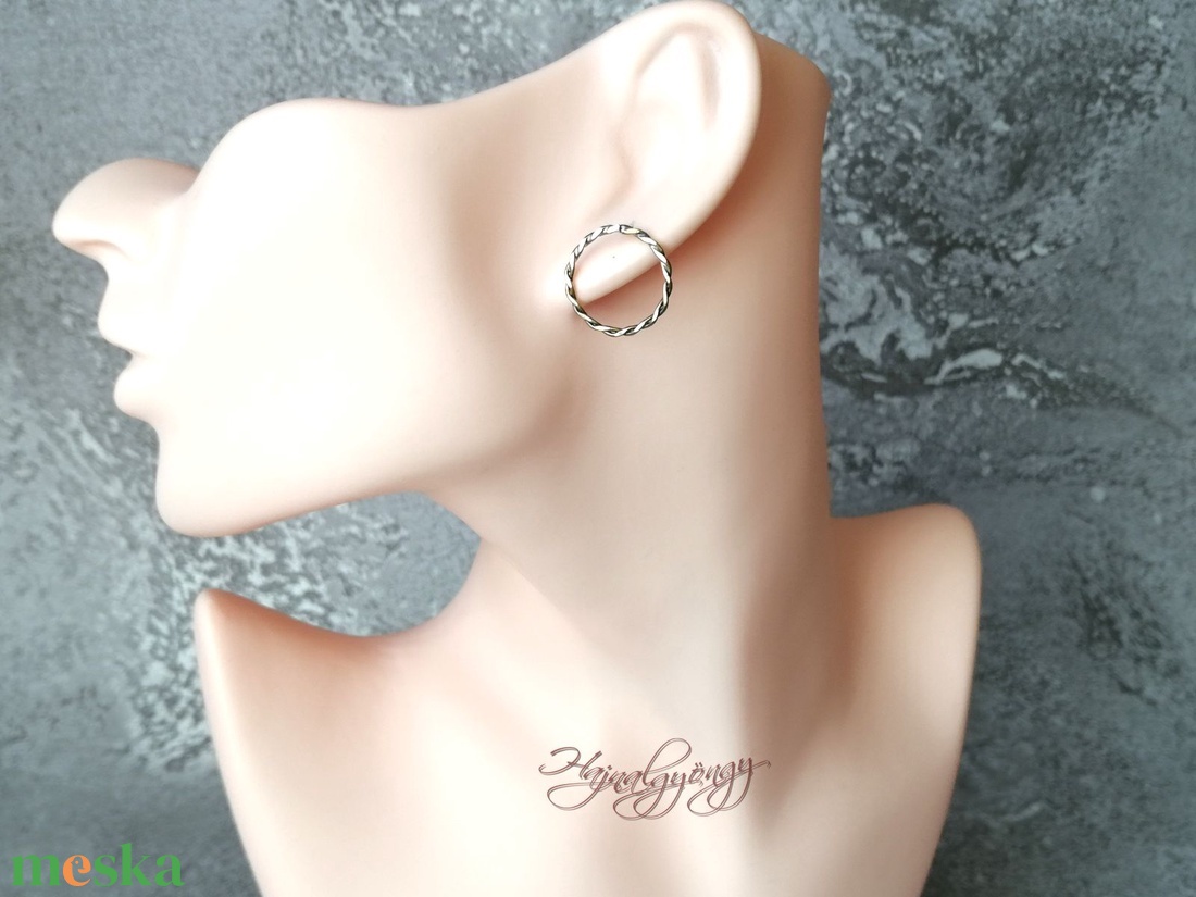 CSAVART KÖR fülbevaló - ékszer - fülbevaló - karika fülbevaló - Meska.hu