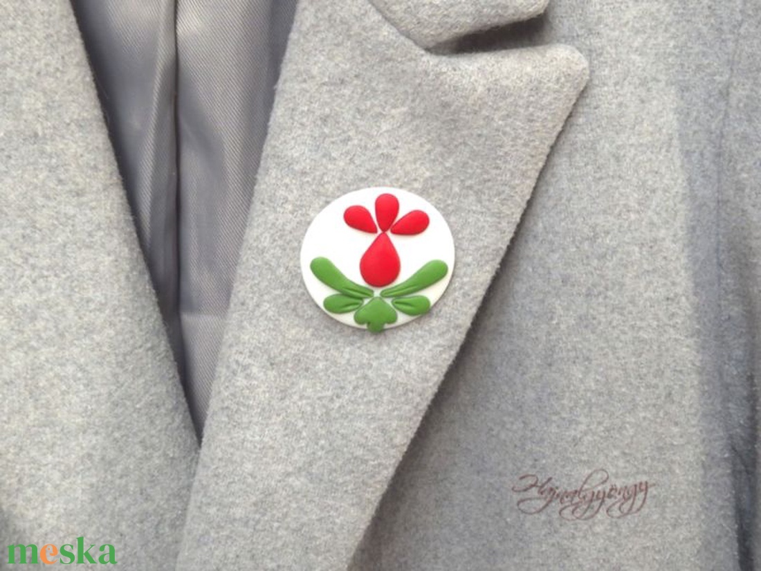 KOKÁRDA - virág mutívum - ékszer - kitűző és bross - Meska.hu