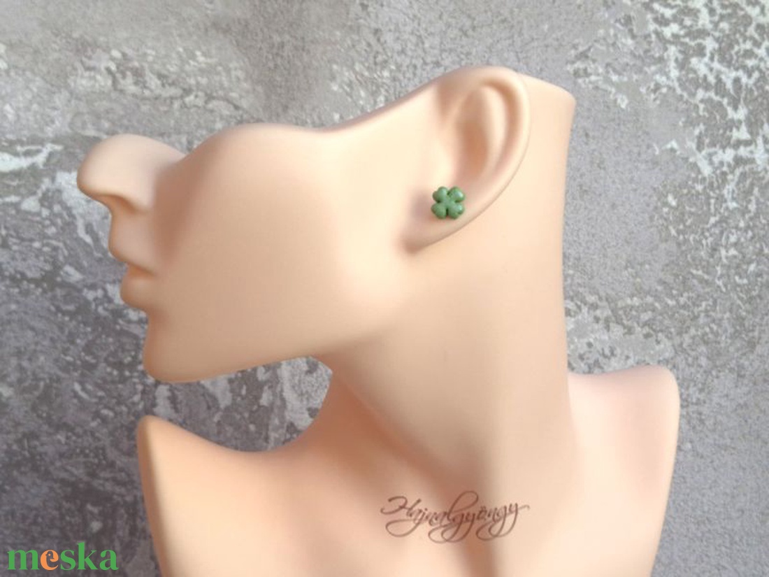 LÓHERE nemesacél fülbevaló - ékszer - fülbevaló - pötty fülbevaló - Meska.hu