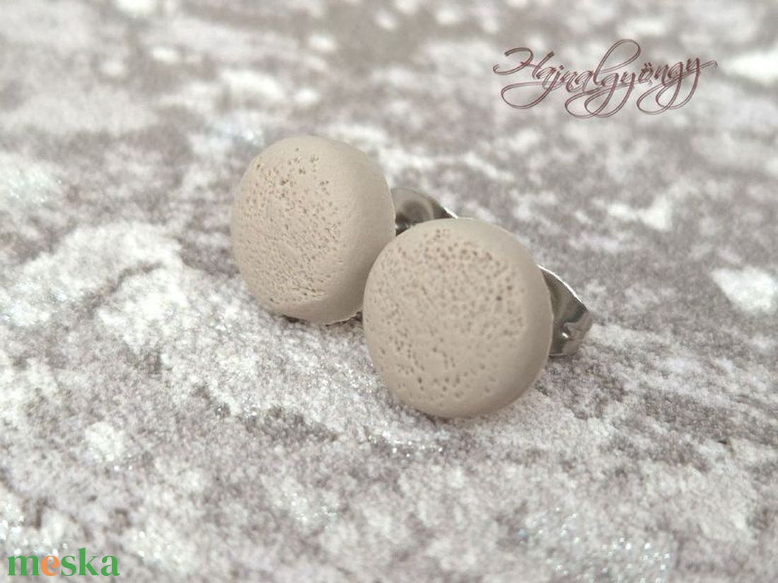 BÉZS nemesacél fülbevaló 10 mm - ékszer - fülbevaló - pötty fülbevaló - Meska.hu