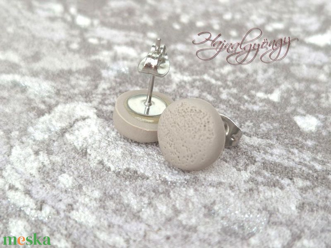 BÉZS nemesacél fülbevaló 10 mm - ékszer - fülbevaló - pötty fülbevaló - Meska.hu