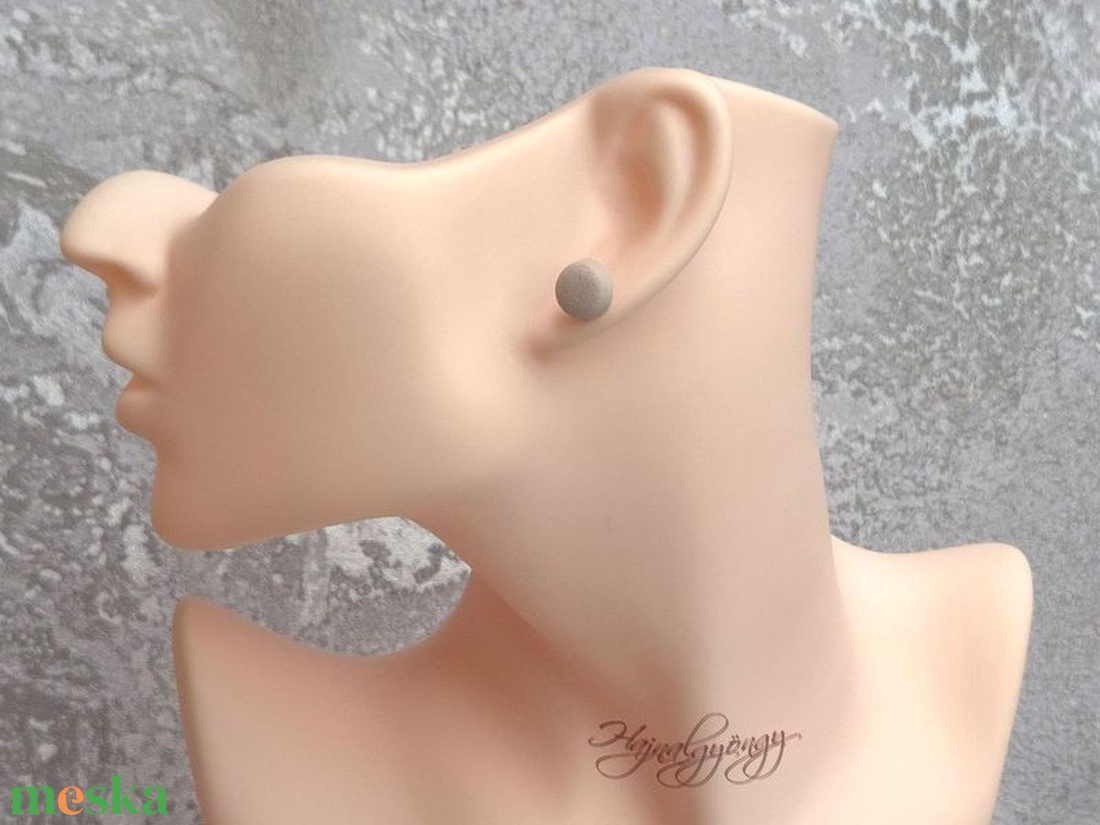 BÉZS nemesacél fülbevaló 10 mm - ékszer - fülbevaló - pötty fülbevaló - Meska.hu