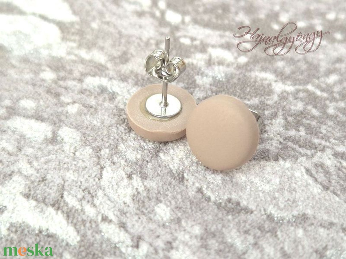 BÉZS nemesacél fülbevaló 10 mm - ékszer - fülbevaló - pötty fülbevaló - Meska.hu