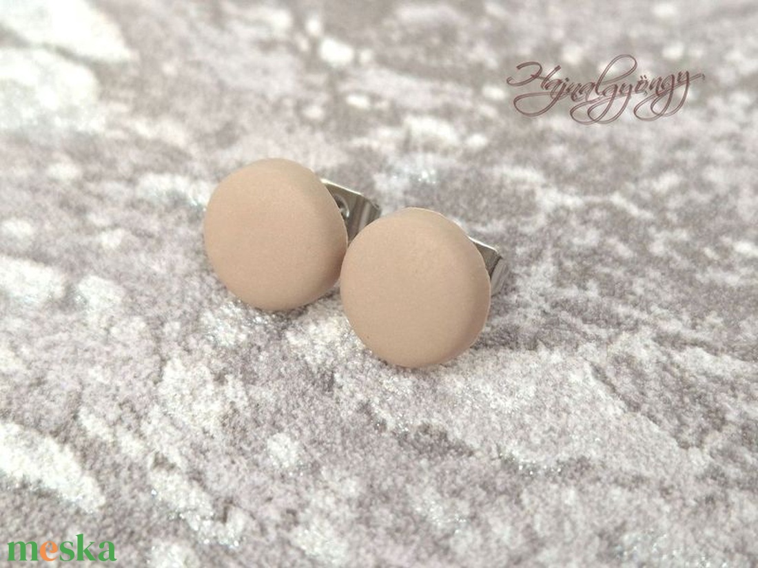 BÉZS nemesacél fülbevaló 10 mm - ékszer - fülbevaló - pötty fülbevaló - Meska.hu