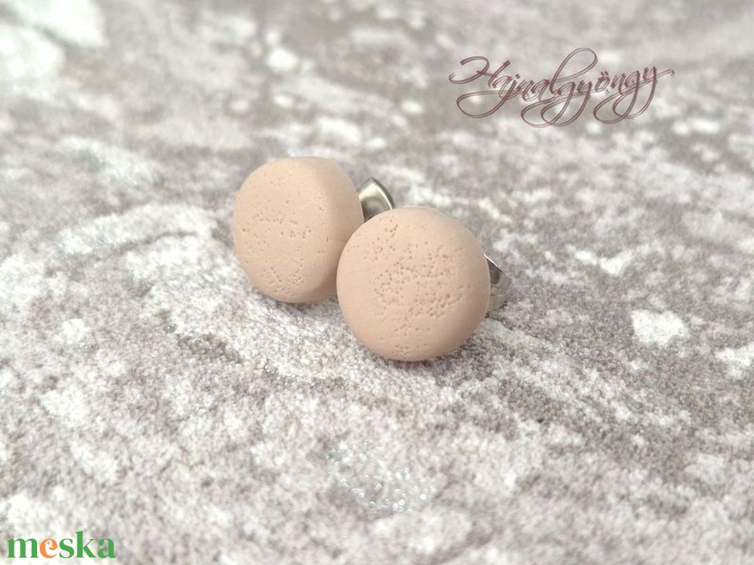 BÉZS nemesacél fülbevaló 10 mm - ékszer - fülbevaló - pötty fülbevaló - Meska.hu