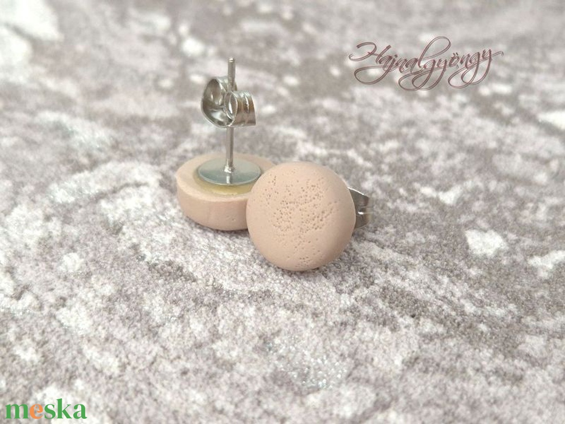 BÉZS nemesacél fülbevaló 10 mm - ékszer - fülbevaló - pötty fülbevaló - Meska.hu