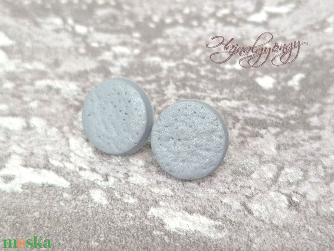 EZÜSTÖS nemesacél fülbevaló  - ékszer - fülbevaló - pötty fülbevaló - Meska.hu