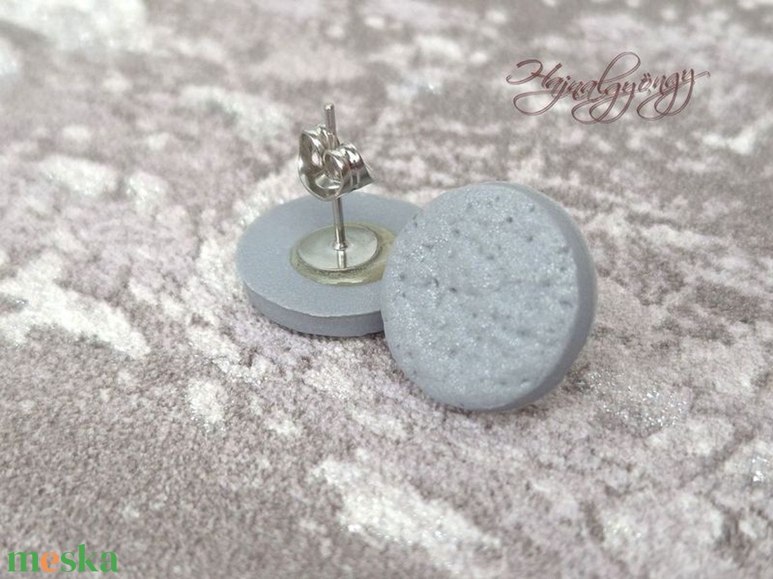 EZÜSTÖS nemesacél fülbevaló  - ékszer - fülbevaló - pötty fülbevaló - Meska.hu
