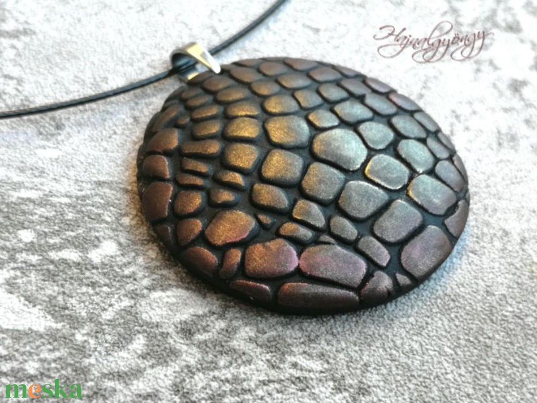 BRONZ RÖGÖK nemesacél medál - ékszer - nyaklánc - statement nyaklánc - Meska.hu