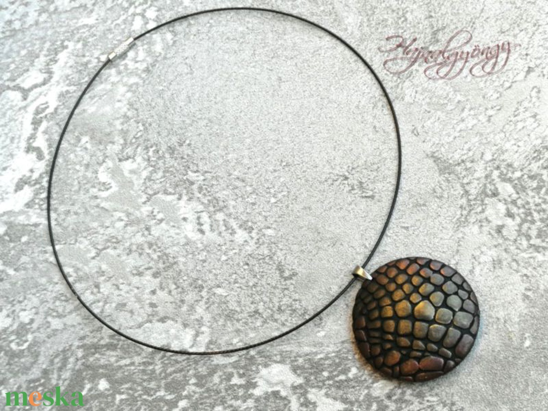 BRONZ RÖGÖK nemesacél medál - ékszer - nyaklánc - statement nyaklánc - Meska.hu