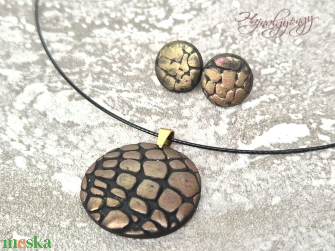 BRONZ RÖGÖK nemesacél medál - ékszer - nyaklánc - statement nyaklánc - Meska.hu