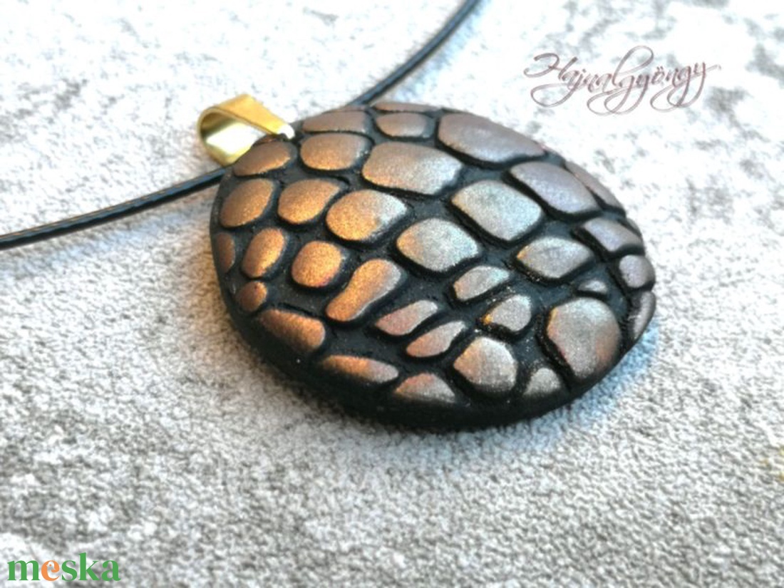 BRONZ RÖGÖK nemesacél medál - ékszer - nyaklánc - statement nyaklánc - Meska.hu