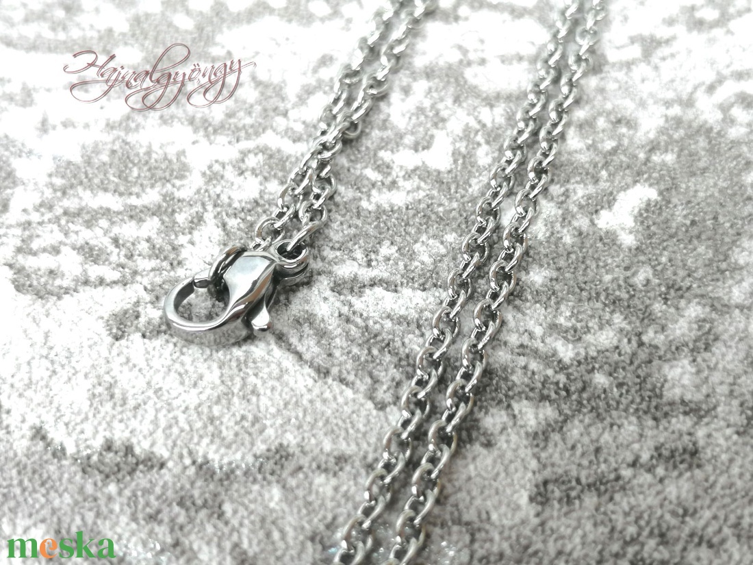 SZÍV nemesacél nyaklánc - ékszer - nyaklánc - medálos nyaklánc - Meska.hu