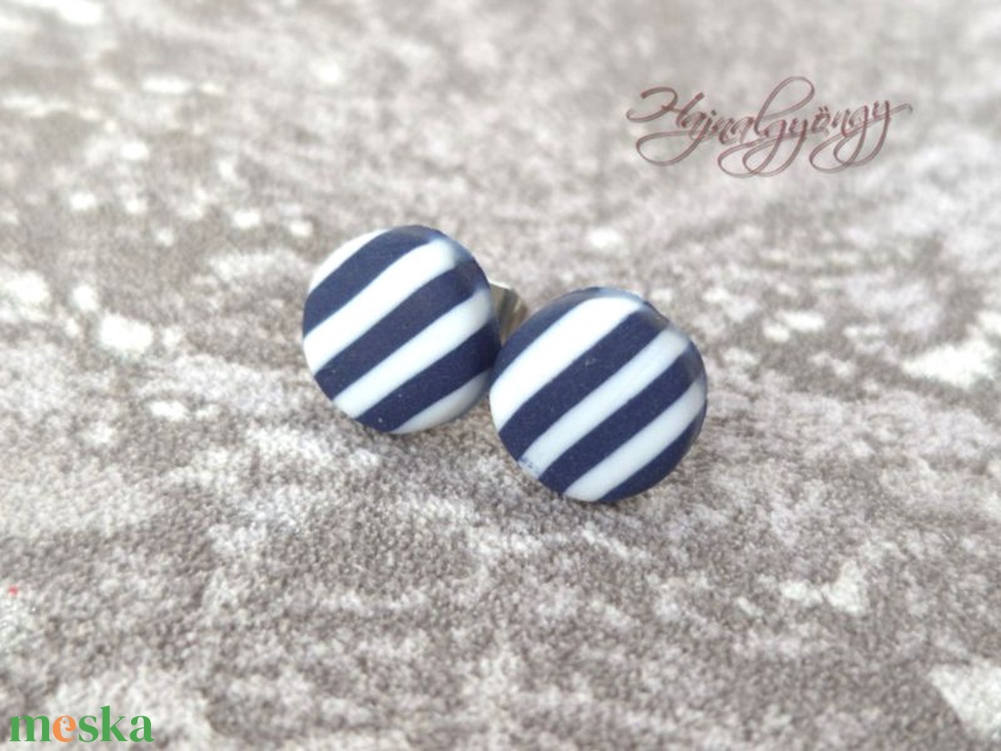 CSÍKOS nemesacél fülbevaló 10 mm - ékszer - fülbevaló - pötty fülbevaló - Meska.hu