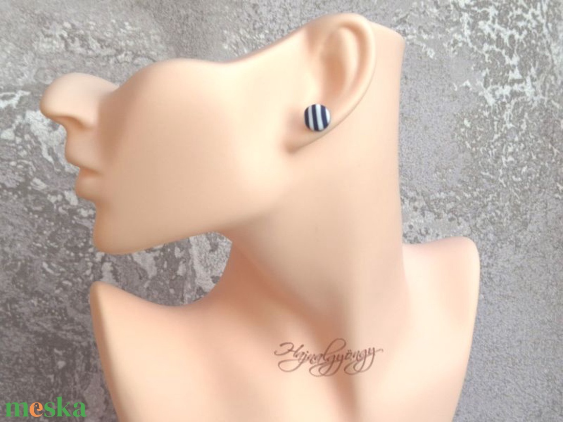 CSÍKOS nemesacél fülbevaló 10 mm - ékszer - fülbevaló - pötty fülbevaló - Meska.hu