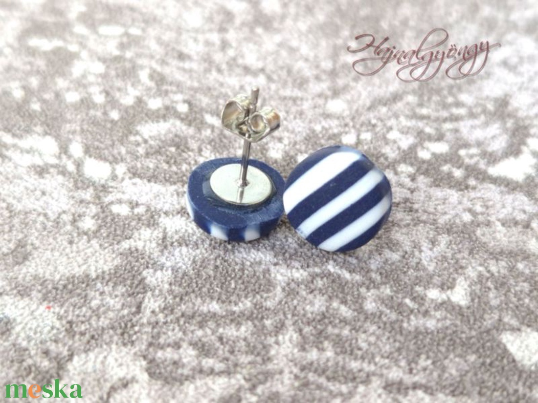 CSÍKOS nemesacél fülbevaló 10 mm - ékszer - fülbevaló - pötty fülbevaló - Meska.hu