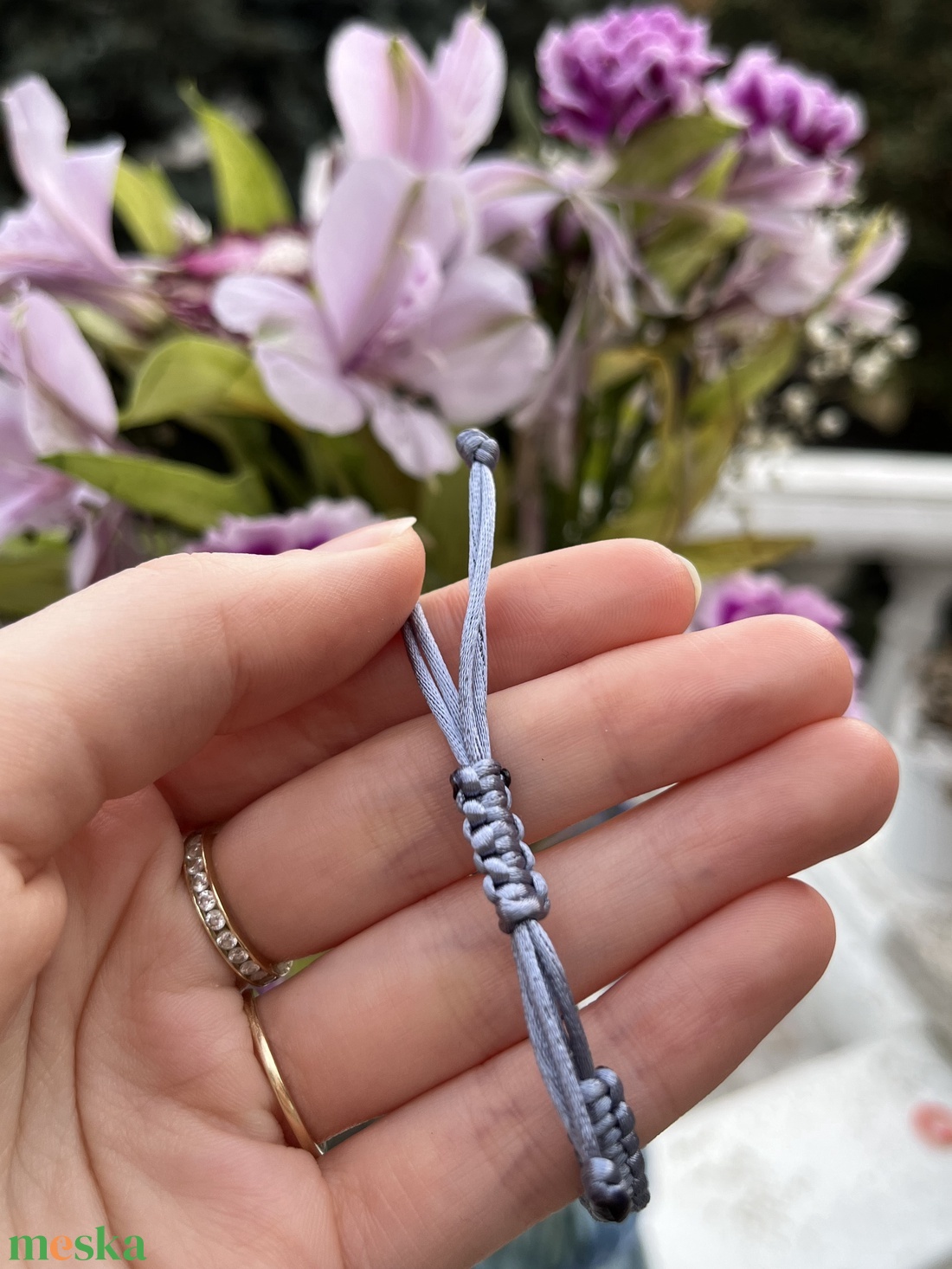 Fonott karkötő sötétzöld- türkiz színű gyöngy pillangóval - ékszer - karkötő - fonott karkötő - Meska.hu