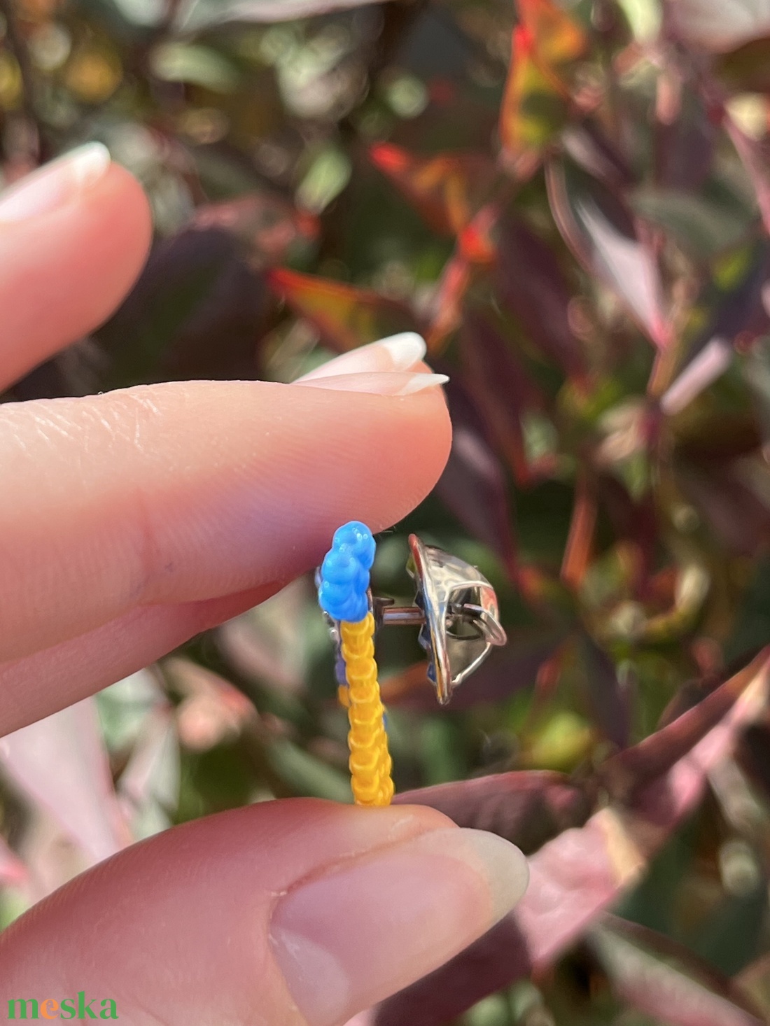 Cinege gyöngy bross - ékszer - kitűző és bross - Meska.hu