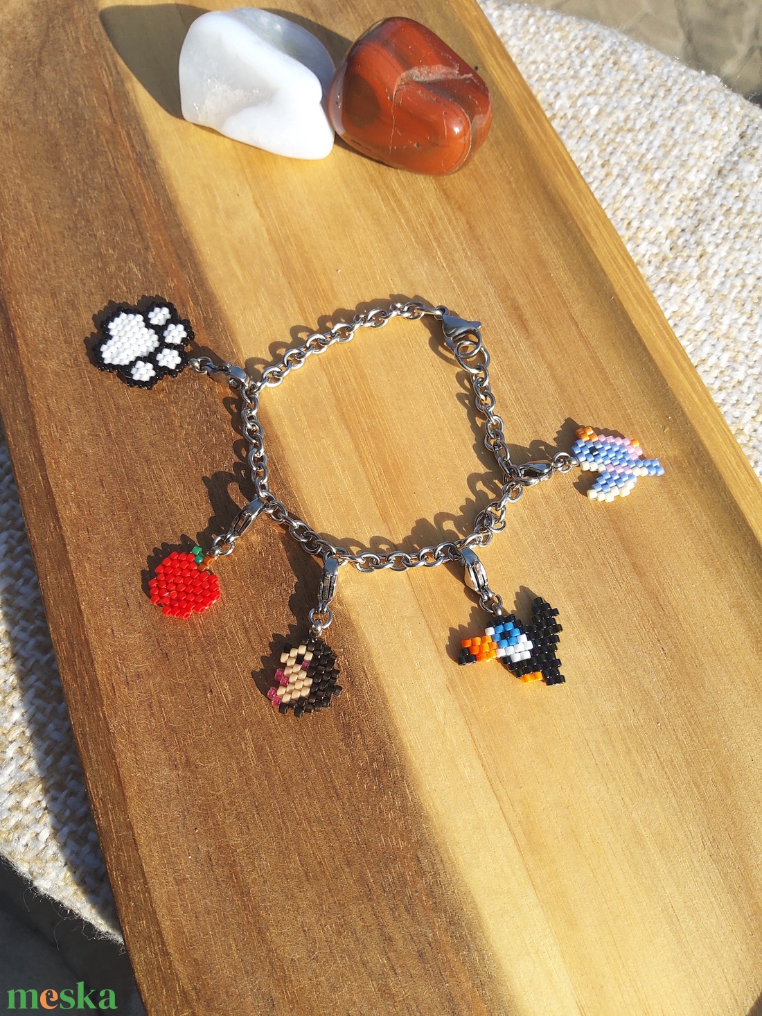 Láncos karkötő charmoknak - ékszer - karkötő - charm karkötő - Meska.hu