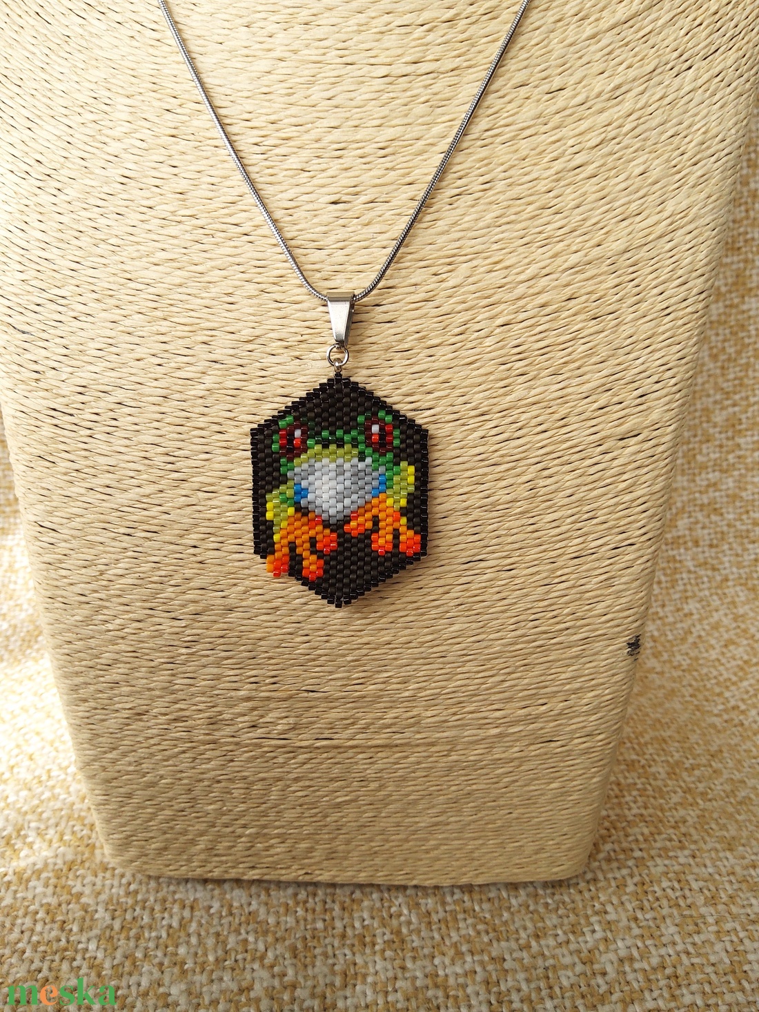 Béka medál - ékszer - nyaklánc - medálos nyaklánc - Meska.hu