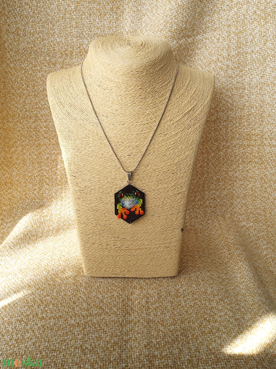 Béka medál - ékszer - nyaklánc - medálos nyaklánc - Meska.hu