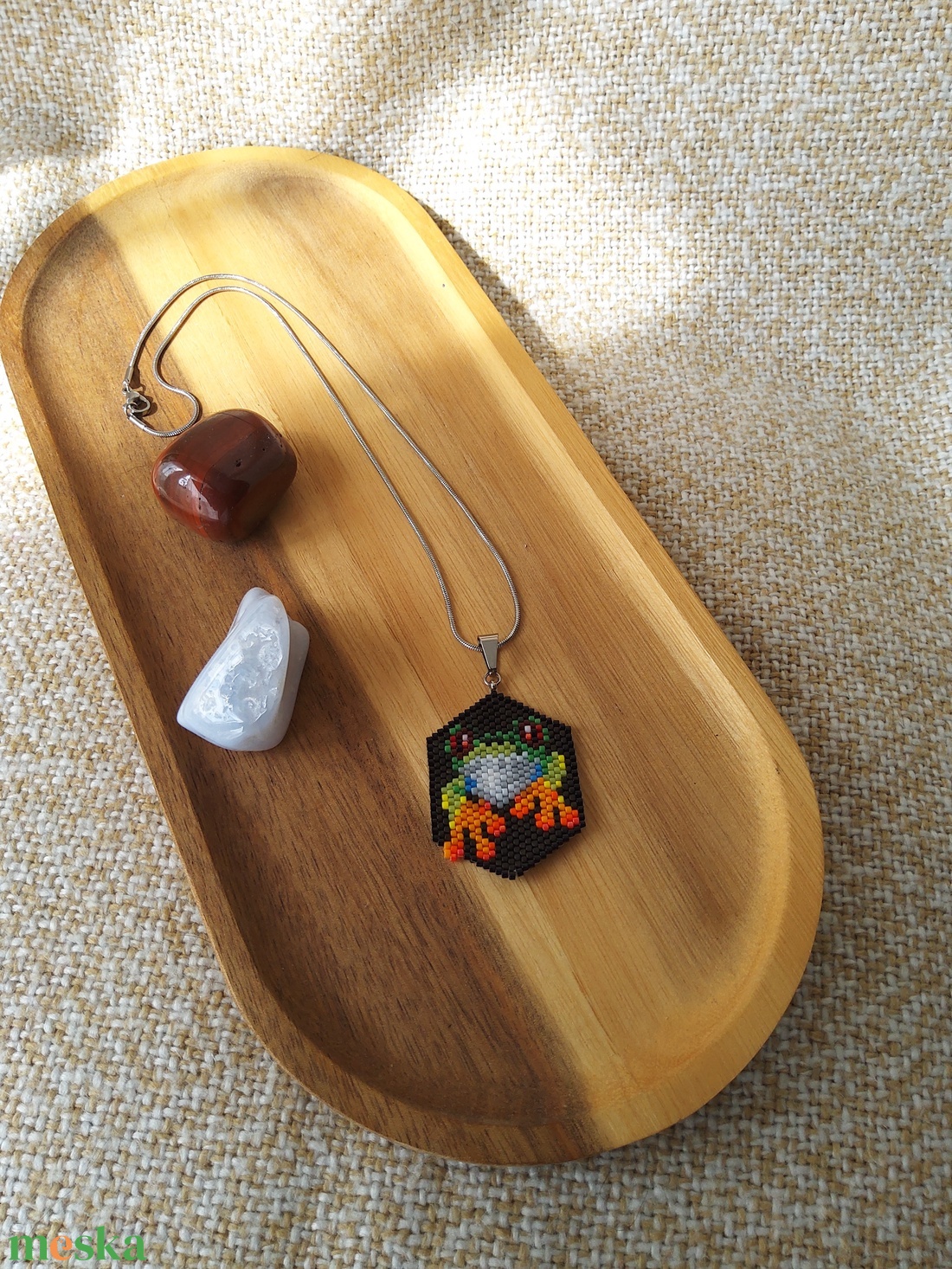 Béka medál - ékszer - nyaklánc - medálos nyaklánc - Meska.hu