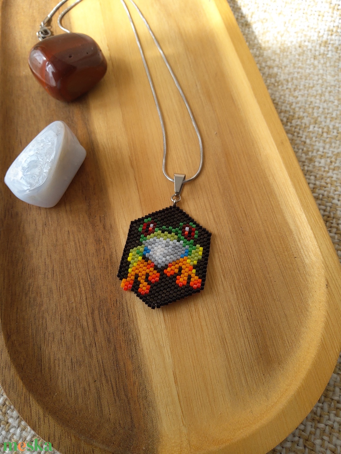 Béka medál - ékszer - nyaklánc - medálos nyaklánc - Meska.hu