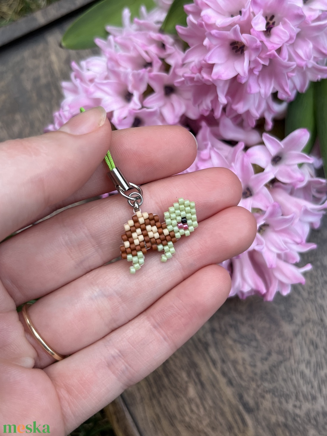 Teknős táskadísz - táska & tok - kulcstartó & táskadísz - táskadísz - Meska.hu