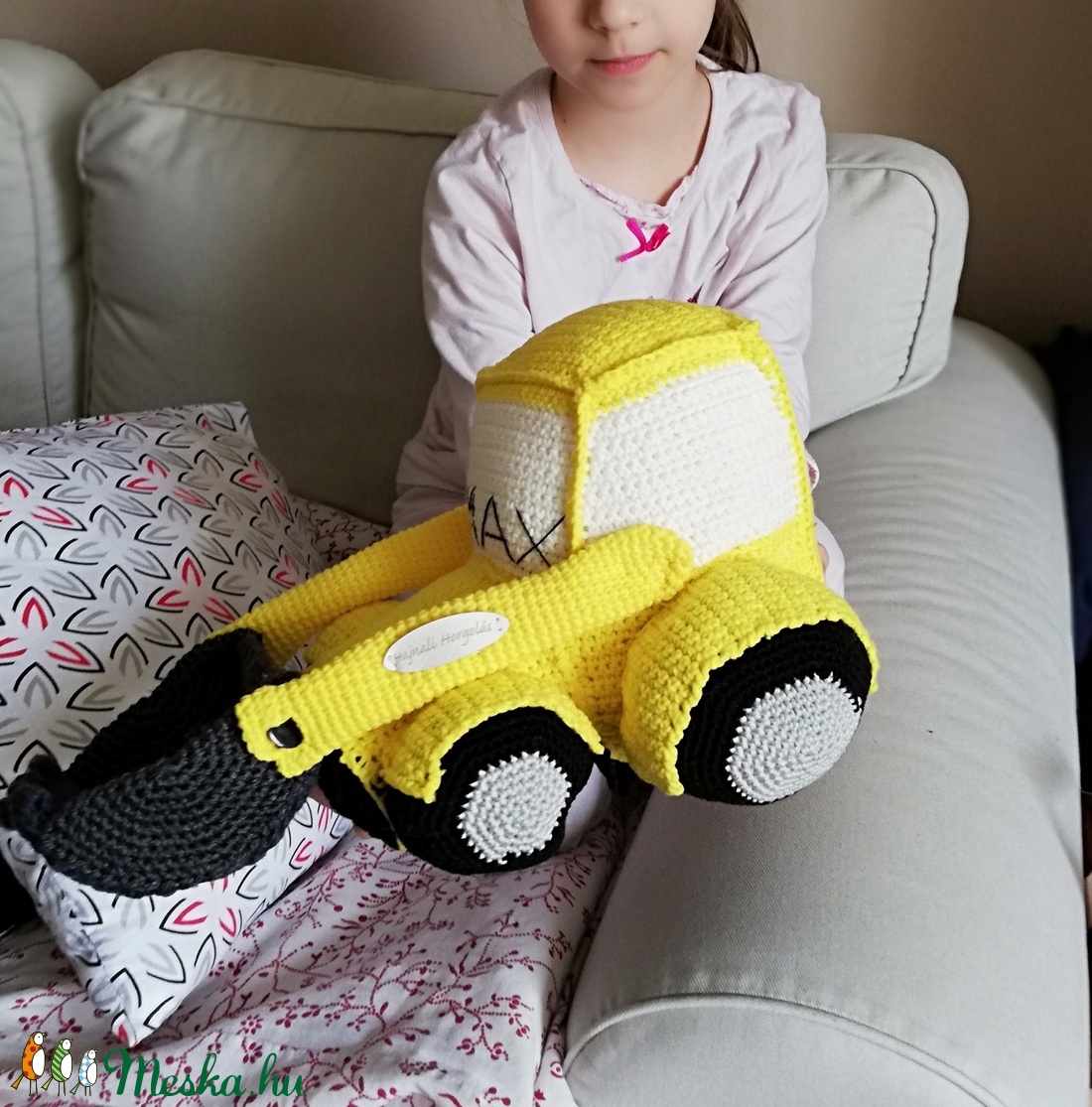 Horgolt traktor, markoló -  - Meska.hu