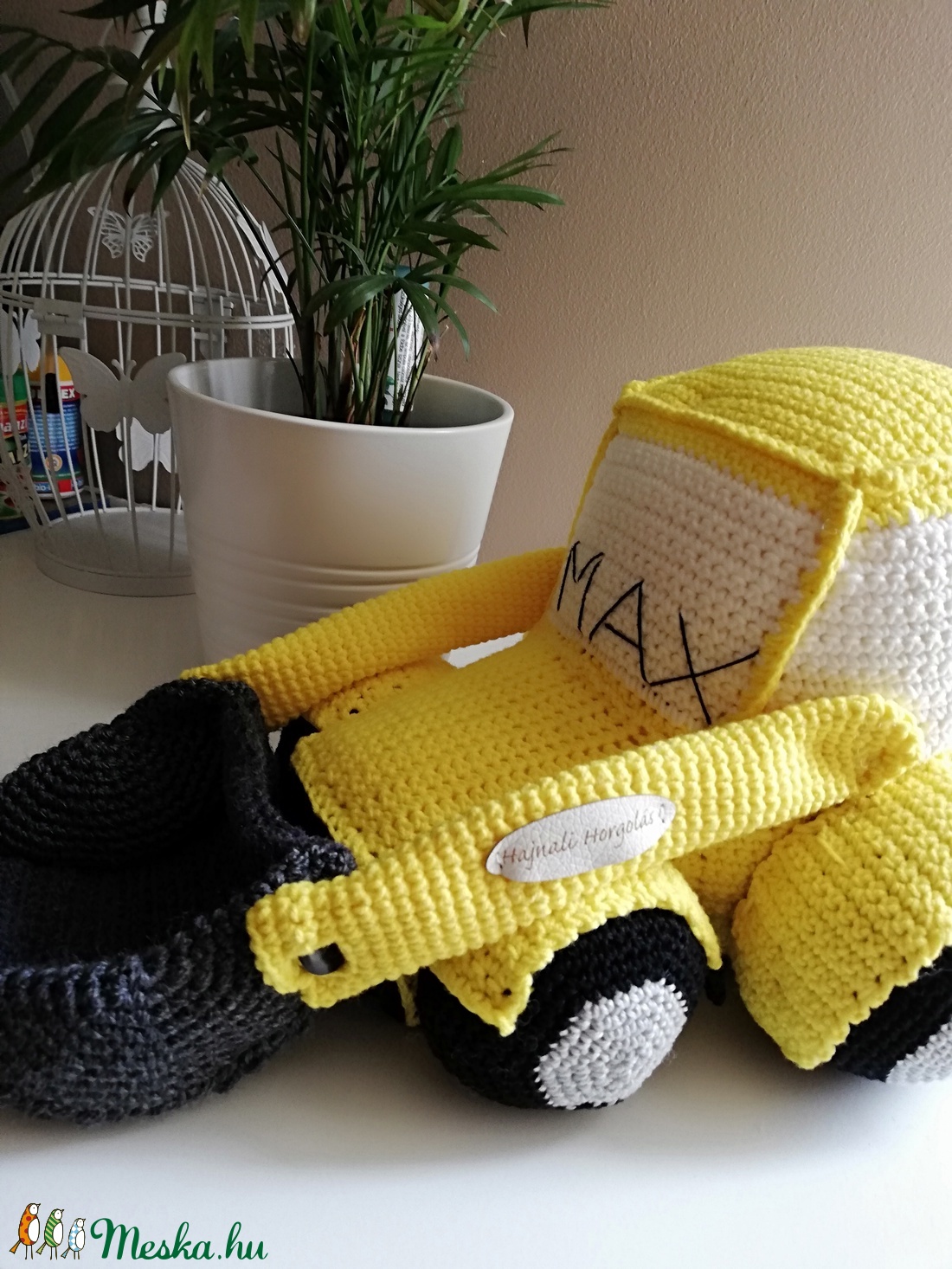 Horgolt traktor, markoló -  - Meska.hu