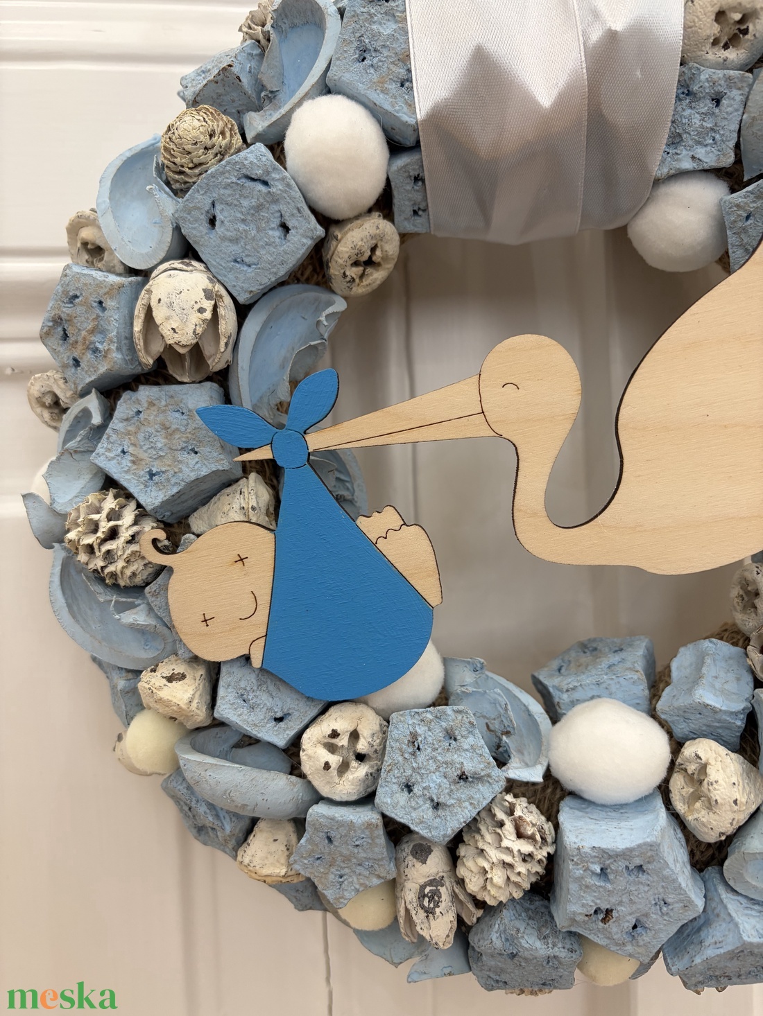 It's a boy - babaváró ajtódísz � - otthon & életmód - dekoráció - ajtó- és ablak dekoráció - ajtódísz & kopogtató - Meska.hu