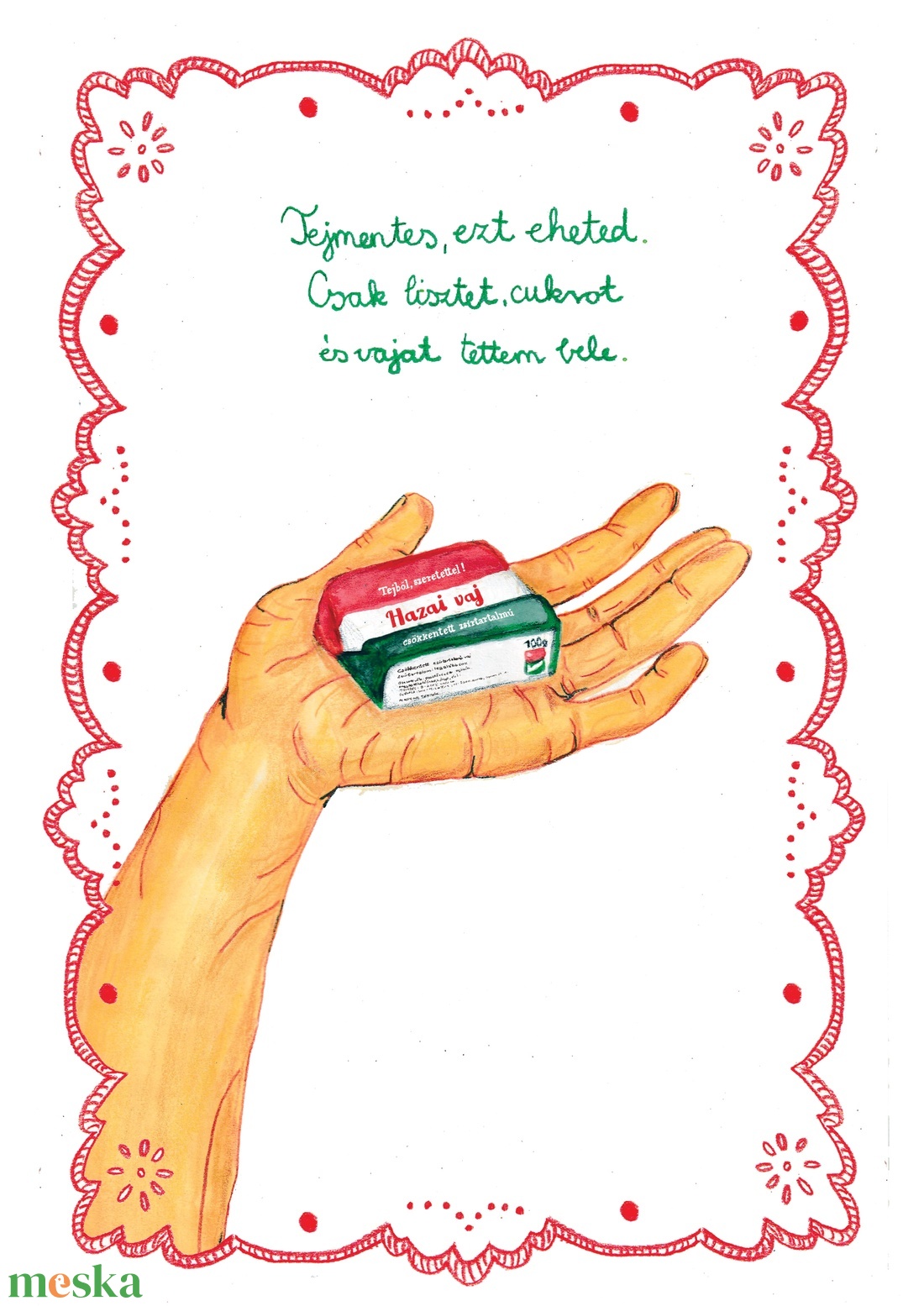 Magyar valóság (Hazai vaj) - művészet - grafika & illusztráció - művészi nyomat - Meska.hu