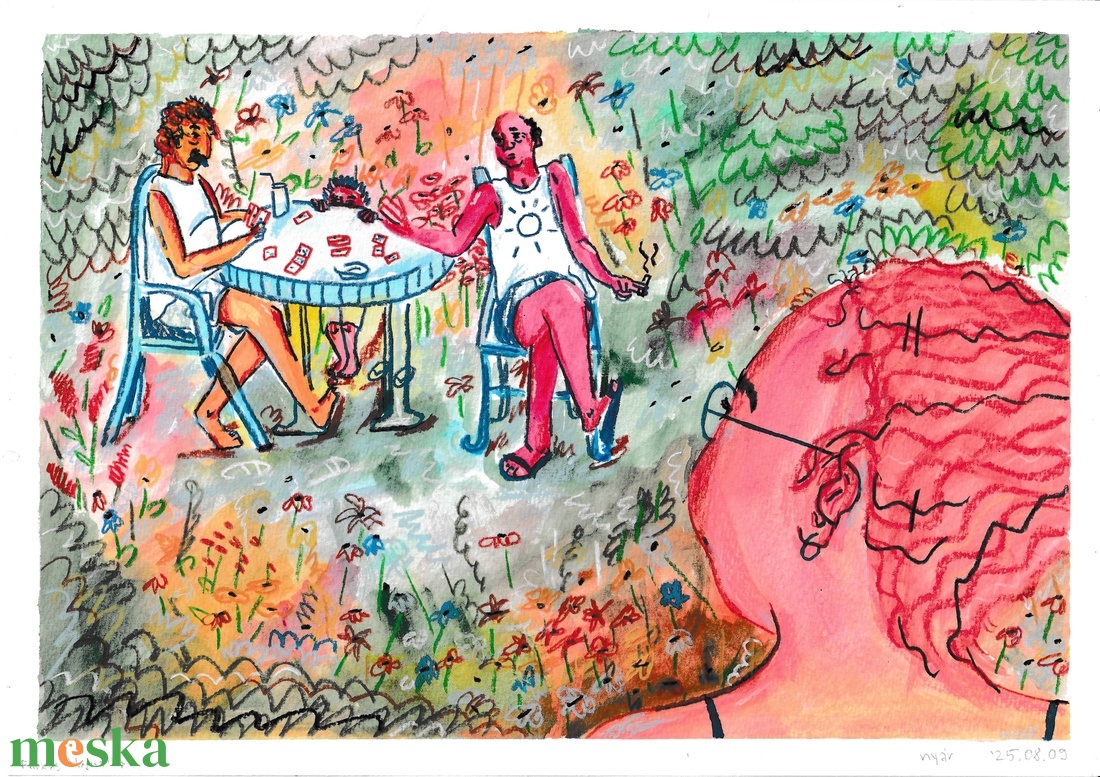 Nyár - művészet - grafika & illusztráció - művészi nyomat - Meska.hu