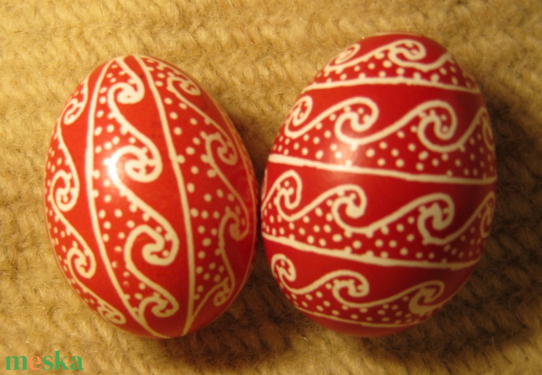 Írókázott háromszéki húsvéti tojás. - otthon & életmód - dekoráció - dísztárgy - Meska.hu