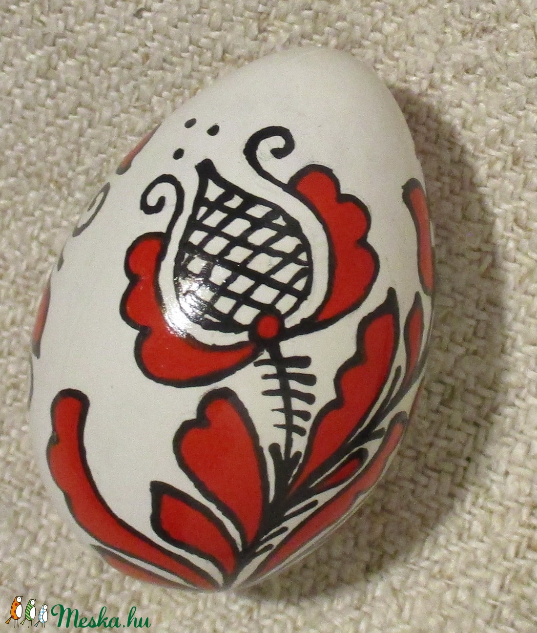Húsvéti (műanyag) tojás korondi mintával díszített. - művészet - más művészeti ág - Meska.hu