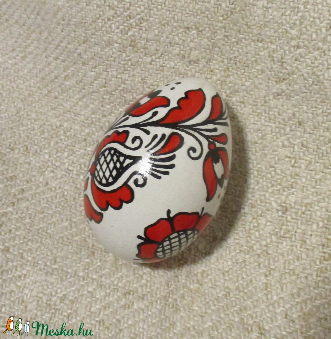 Húsvéti (műanyag) tojás korondi mintával díszített. - művészet - más művészeti ág - Meska.hu