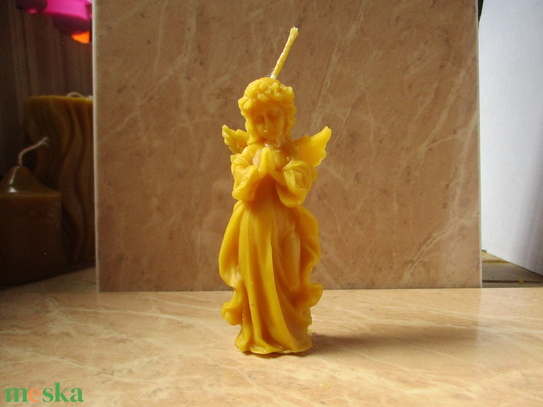 Szárnyas angyallány gyertya. - otthon & életmód - gyertya, illat, aroma - gyertya - Meska.hu