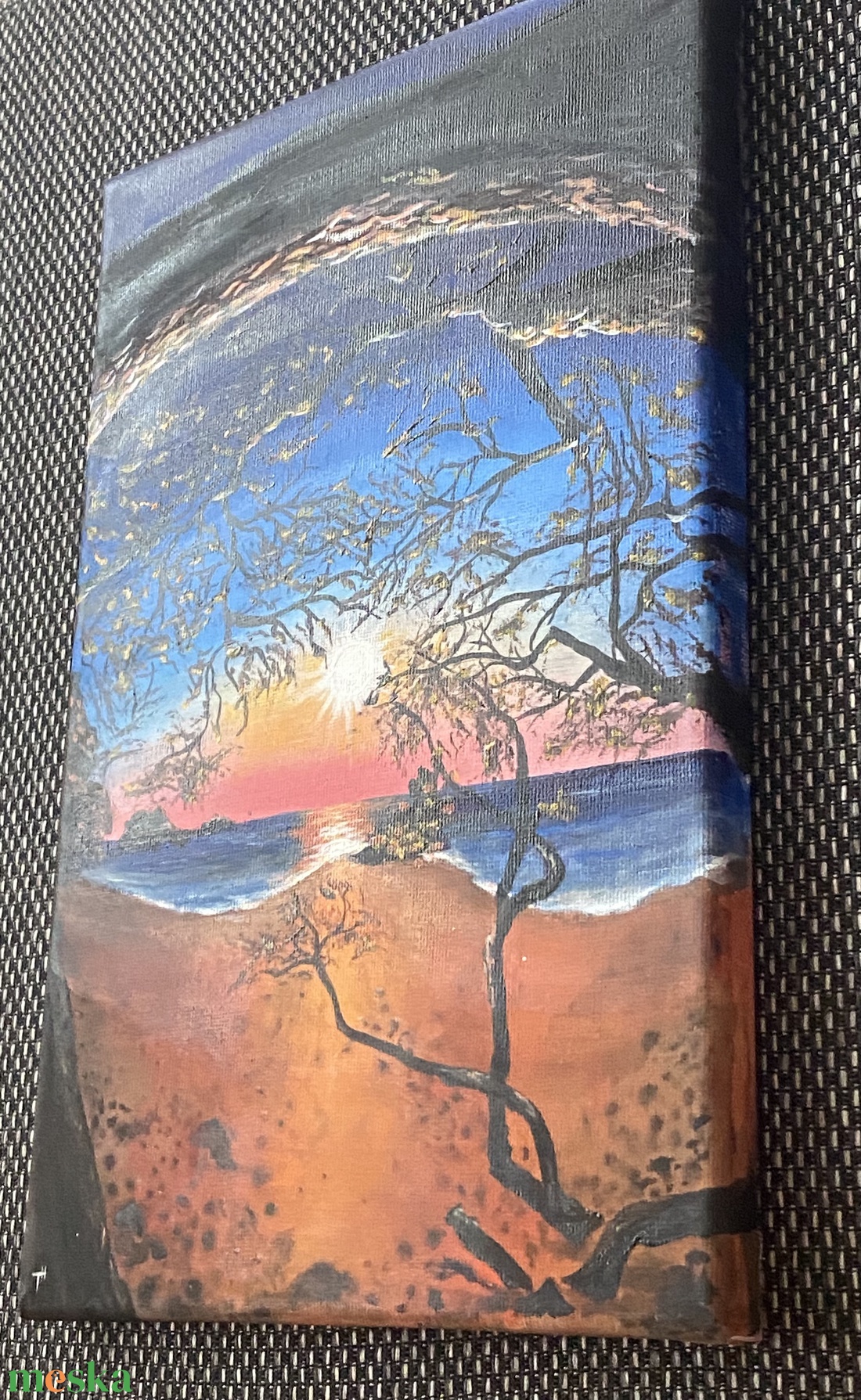 Naplemente - akril festmény feszített vásznon - művészet - festmény - akril - Meska.hu
