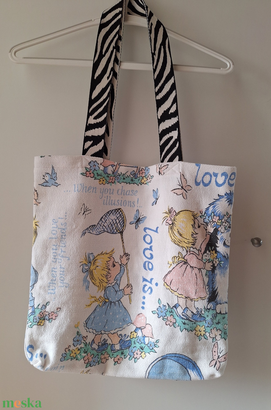 Gyerek mintás válltáska - táska & tok - bevásárlás & shopper táska - zöldség/gyümölcs zsák - Meska.hu