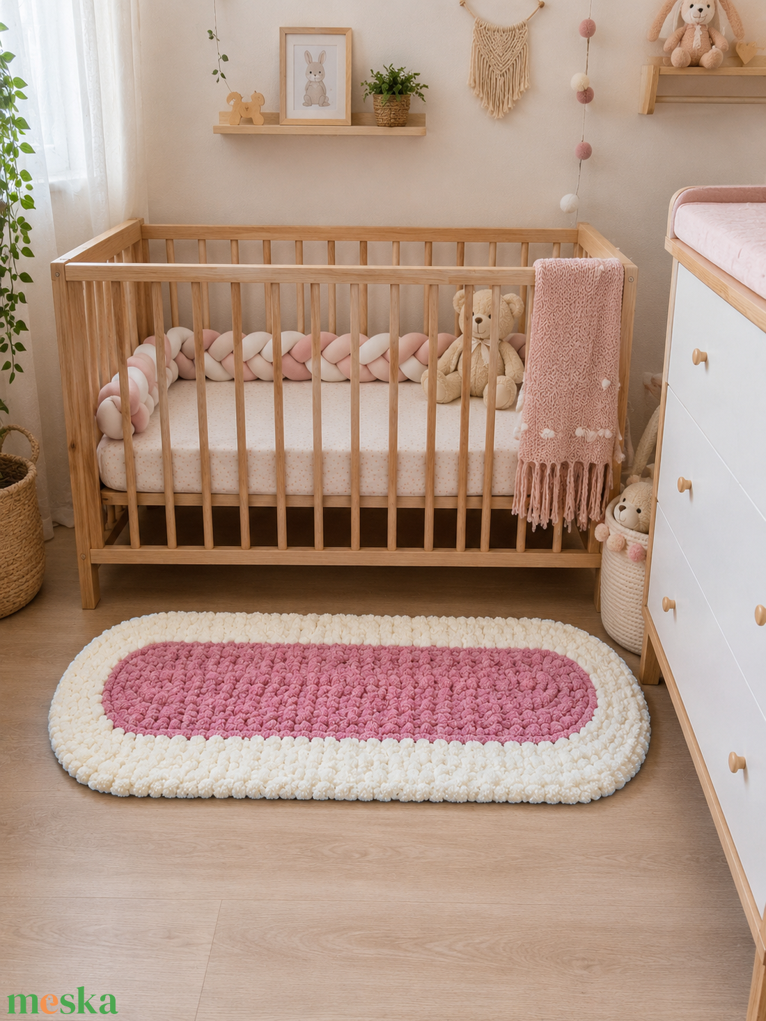 Puha horgolt baba szőnyeg � egyedi kézzel készült ajándék babaszobába lenne jó. - baba - mama - baba játékok - játszószőnyeg - Meska.hu