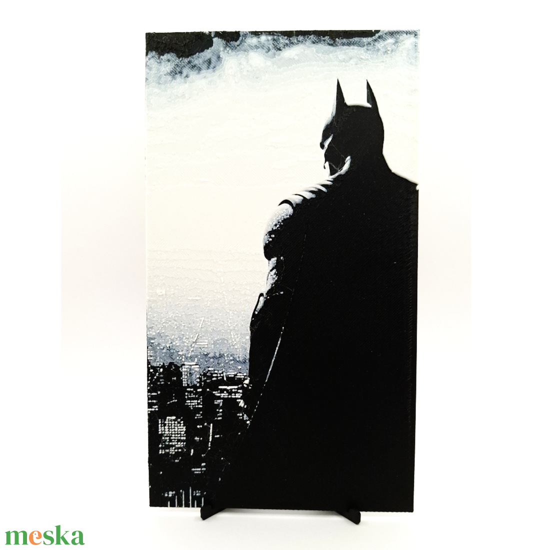 Batman HueForge 3D kép + ajándék képtartó - otthon & életmód - dekoráció - kép & falikép - 3d képek - Meska.hu