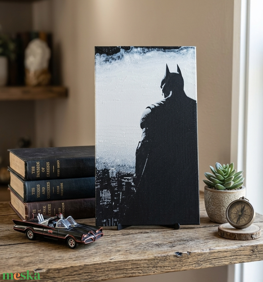 Batman HueForge 3D kép + ajándék képtartó - otthon & életmód - dekoráció - kép & falikép - 3d képek - Meska.hu